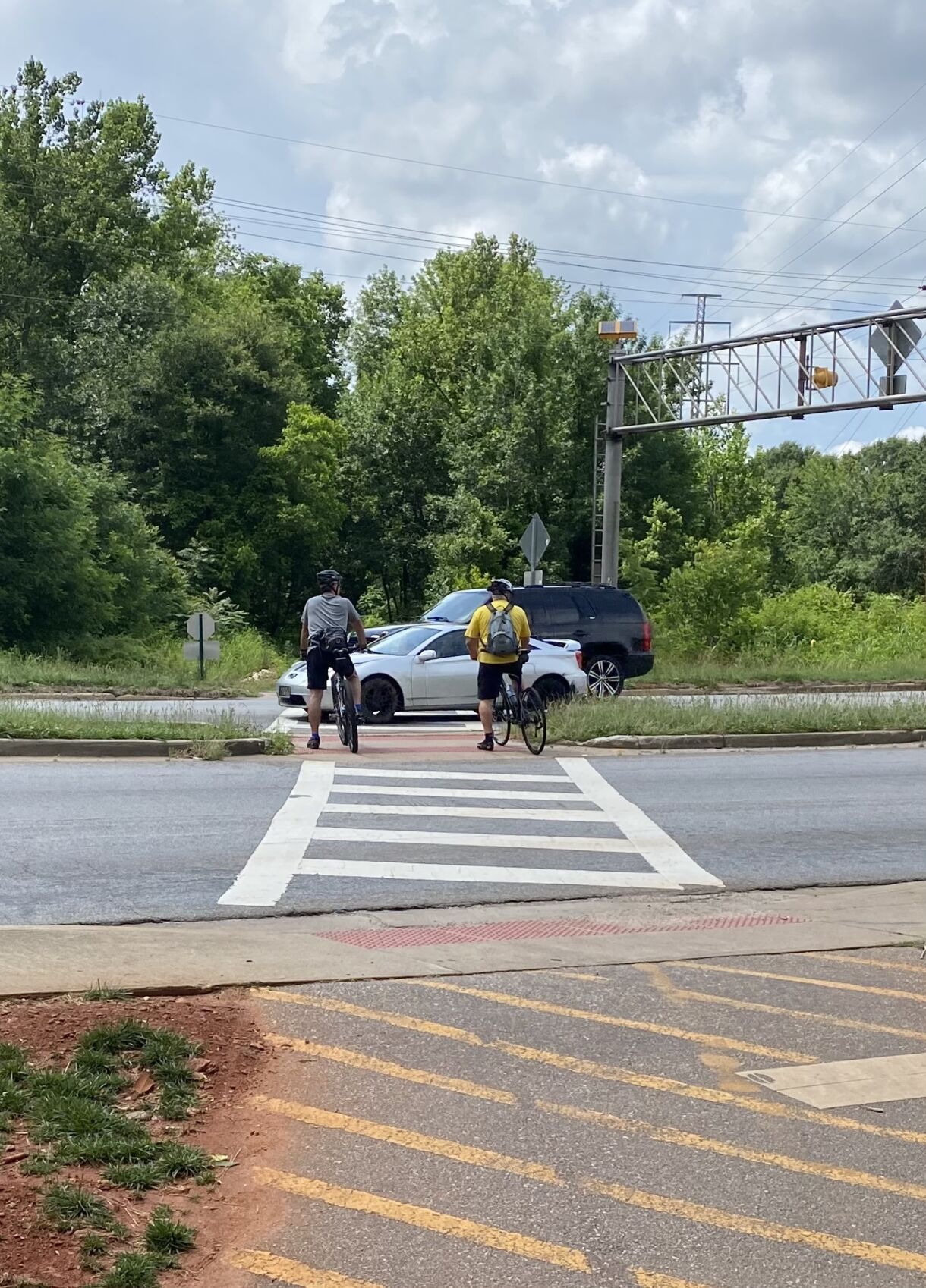 Swamp Rabbit Trail crossing Hwy 253